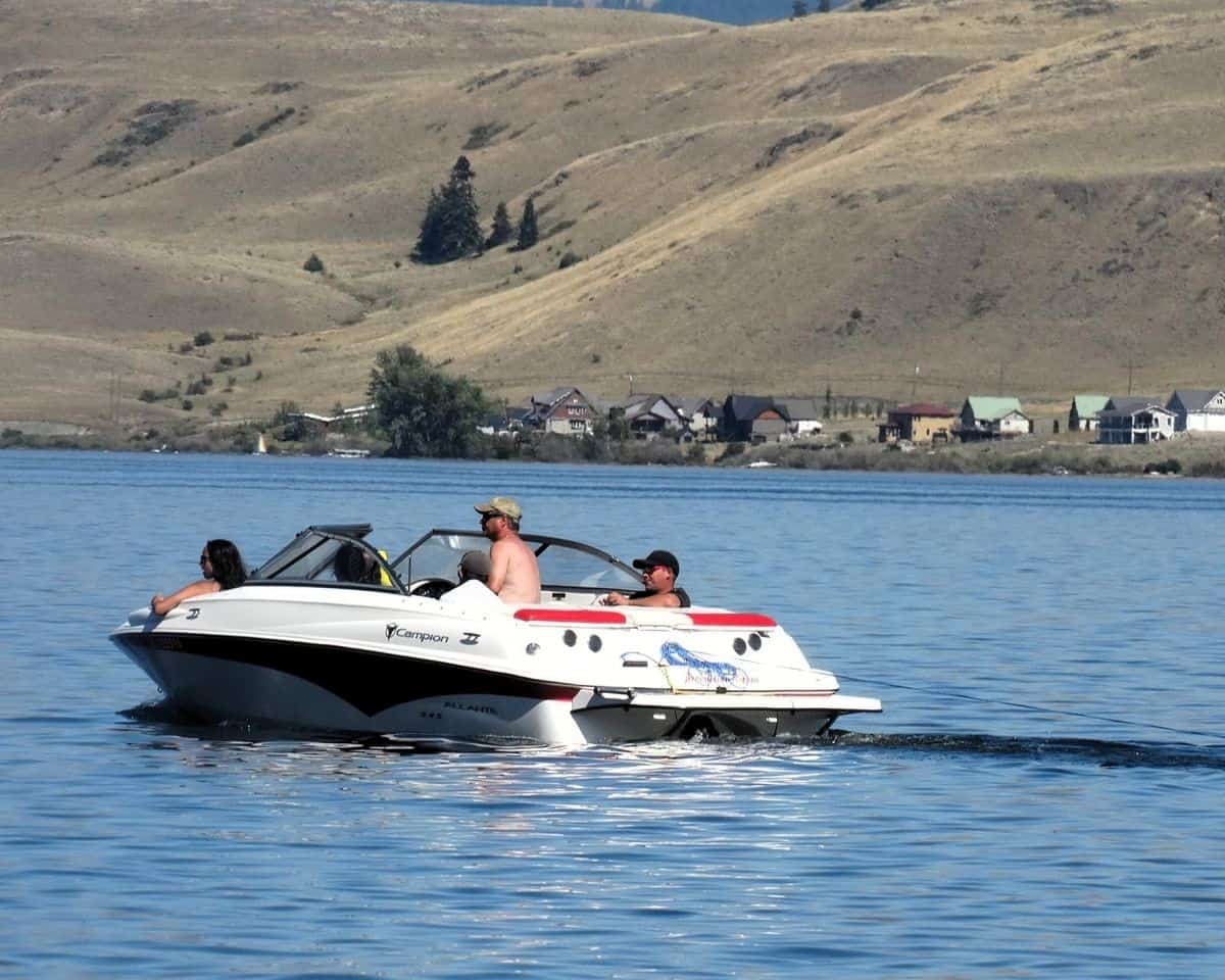 Nicola Lake BC summer water skiing adventures. Bring your boats and take in all water sports activities in the Nicola Valley BC.